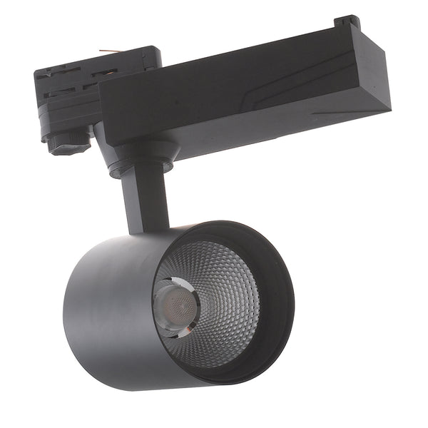 acquista Faretto Binario Nero Alluminio Pressofuso Led 10 watt Luce Naturale