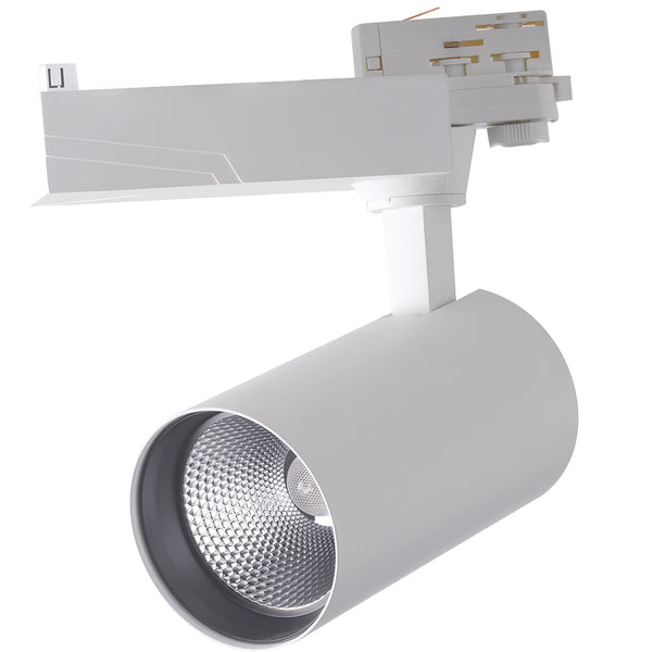 acquista Binario Alluminio Pressofuso Bianco Faretto Led 20 watt Luce Calda