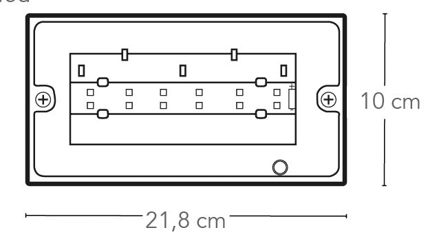 Plafoniera Lampada Emergenza Policarbonato Impermeabile Led 3 watt 4000 K Intec LED-HELP-12-3