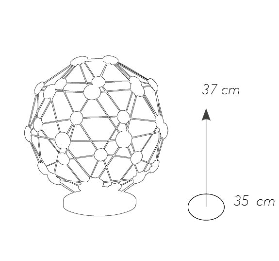 Lumetto Cromo Acciaio Lampada da Tavolo Sferica Led tondi 32 watt Luce  Naturale – acquista su Giordano Shop