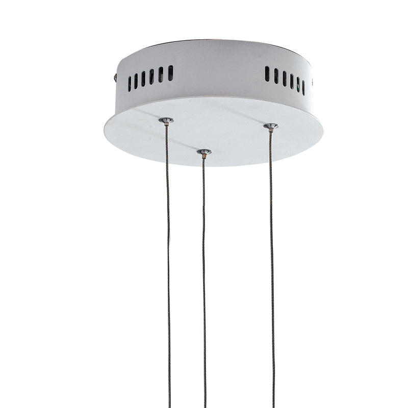 Lampadario Sospeso Bianco Alluminio Moderno Profilo Led 70 watt Luce Calda Ambiente LED-PRESLEY-S62-2