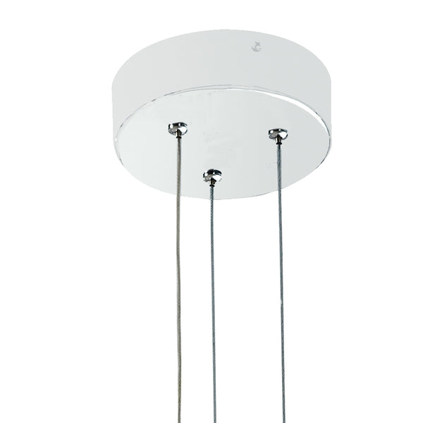 online Sospensione Bianca Anello Alluminio Acrilico Lampadario Moderno Led 12 watt Luce Naturale