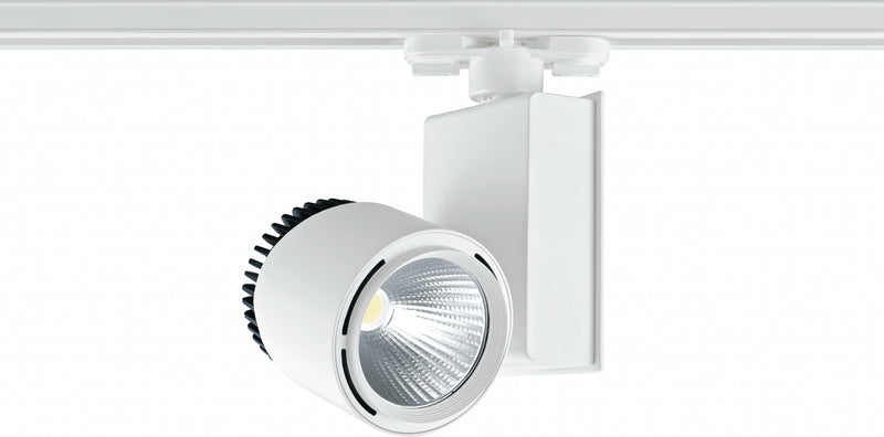 Binario Alluminio Pressofuso Bianco Nero Faretto Led 33 watt Luce Calda Intec LED-TRAIN-33W-1