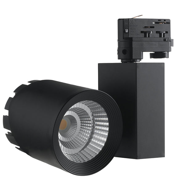 Faretto Binario Nero Alluminio Pressofuso Led 40 watt 4000 kelvin acquista