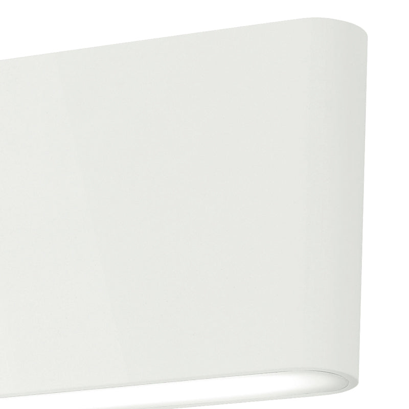 Applique Moderna Flusso di Luce Verso Alto e Basso Alluminio Bianco Led 10 watt Luce Calda Intec LED-W-GAMMA/10W-2