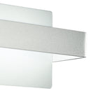 Applique Moderna Alluminio Bianco Goffrato Lampada da Parete Led 4 watt Luce Calda Intec LED-W-LAMBDA/4W-2