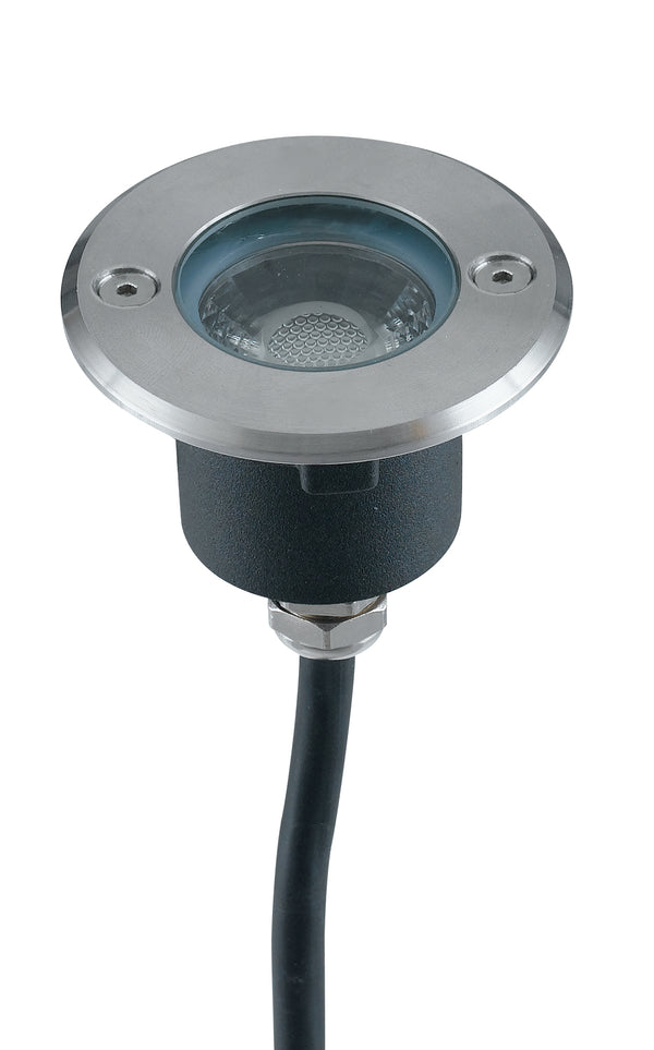 acquista Faretto Calpestabile Incasso Pavimento Tondo Acciaio Inox Led 3 watt 4000 kelvin