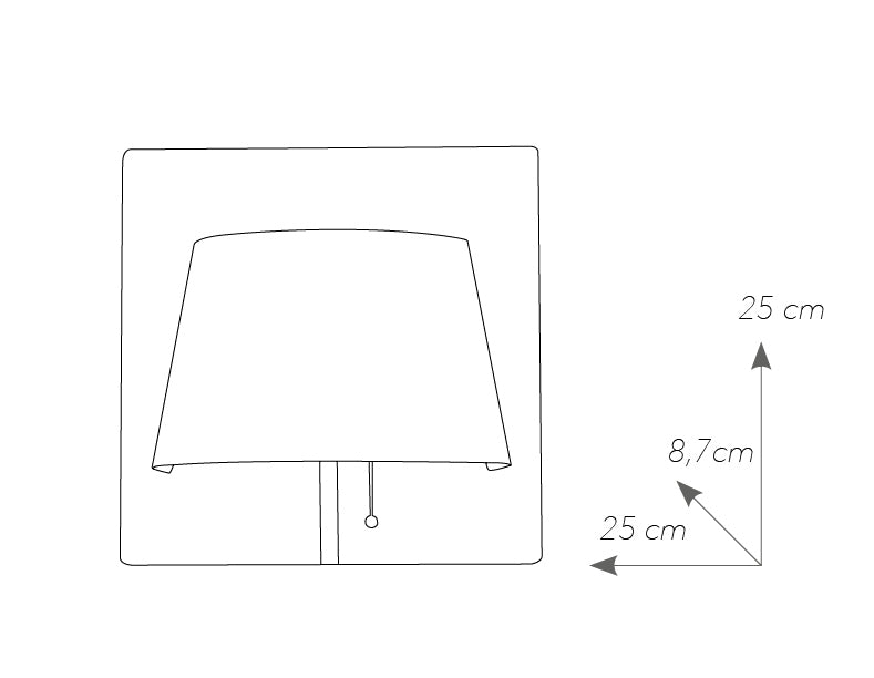 Applique Metallo Nero Paralume Bianco Lampad Moderna Led 6 watt Luce Naturale Ambiente LED-WHAROL-BW-3