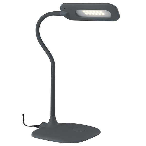 Lampada da Lettura Scrivania Silicone Grigio Metallo Plastica Comandi Touch Led 4,8 watt Luce Naturale prezzo