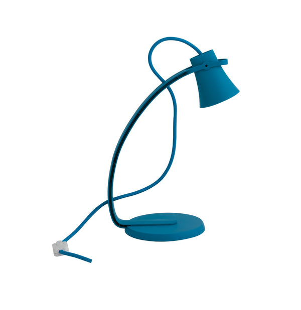 Lume Blu Metallo Plastica Lampada da Lettura Scrivania Led 2,4 watt Luce Naturale sconto