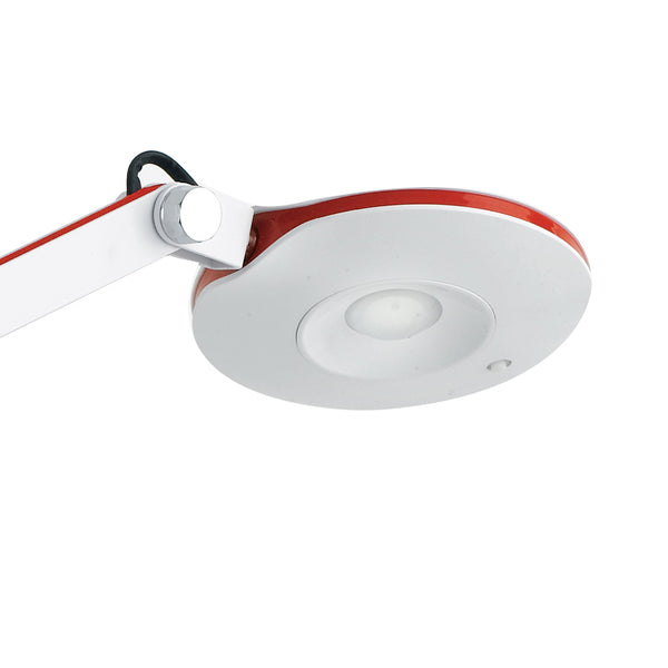 Lume per Lettura Bianco Rosso Plastica Metallo Lampada Scrivania Led 6 watt Luce Naturale sconto