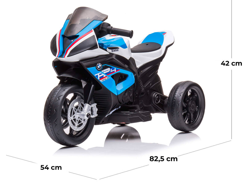 Moto Elettrica per Bambini 12V con Licenza BMW HP4 Sport 3R Blu-5