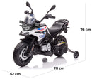 Moto Elettrica per Bambini 12V BMW F 850 GS Bianca-5