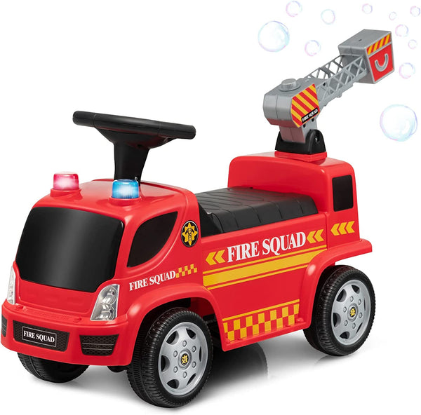 Camion Pompieri Cavalcabile per Bambini Sparabolle Rosso acquista