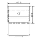 Mobile Lavatoio 65,5x50,5x87 cm 2 Cassetti Montegrappa Novella Dipiù Antracite-8