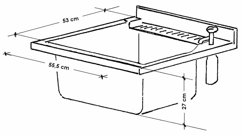 Mobile Lavatoio 60x60x85cm 2 Ante Asse in Termoplastico Montegrappa Marella Bianco con Cesto-3