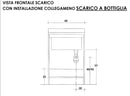 Mobile Lavatoio 60x60x85cm 2 Ante Asse in Legno Montegrappa Marella Bianco con Cesto-4