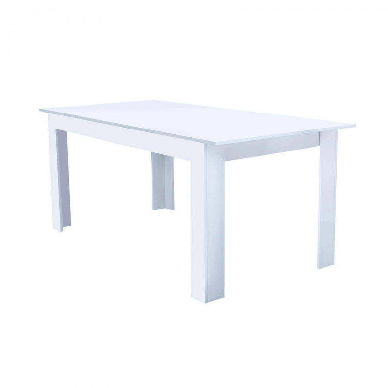 Tavolo Allungabile Gemma 160/200x90x75 h cm in Truciolare bilaminato Bianco-1