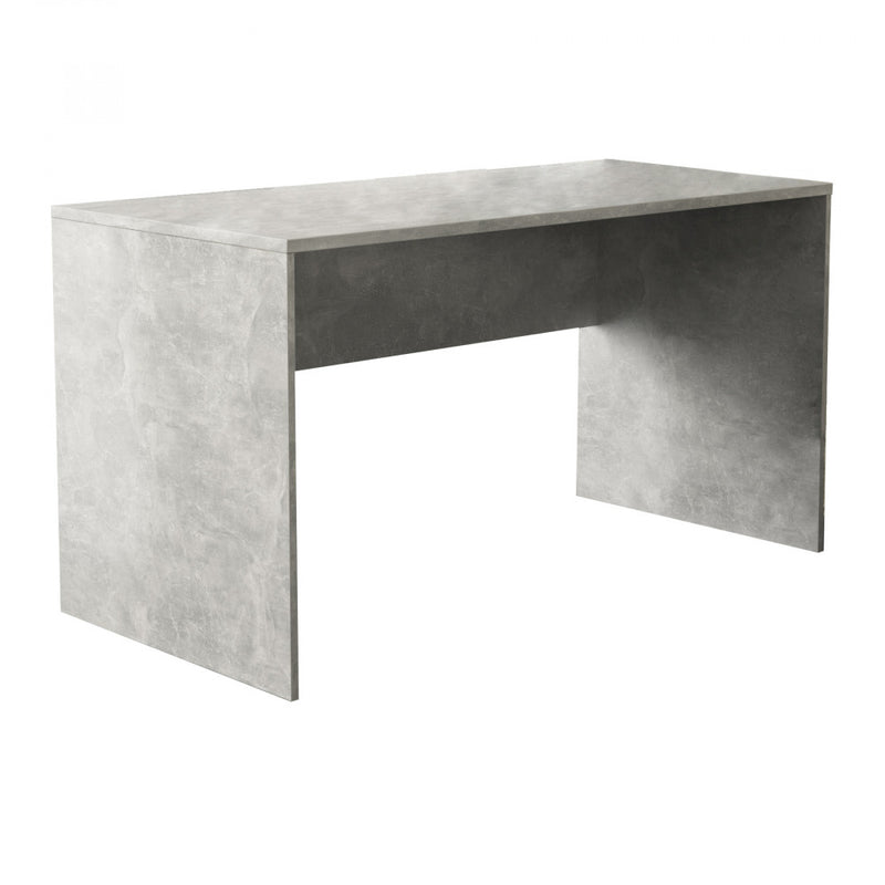 Scrivania Josie 138,5x68x75 h cm in Truciolare bilaminato Grigio Effetto Cemento-1