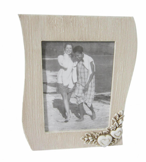 Portafoto 12x17 Shabby Chic Onda 18,5x2,5x24,5 h cm in MDF Tortora prezzo