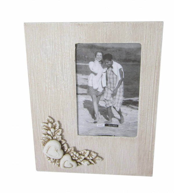 Portafoto 10x15 Shabby Chic Rettangolare 18x2,5x23 h cm in MDF Tortora prezzo