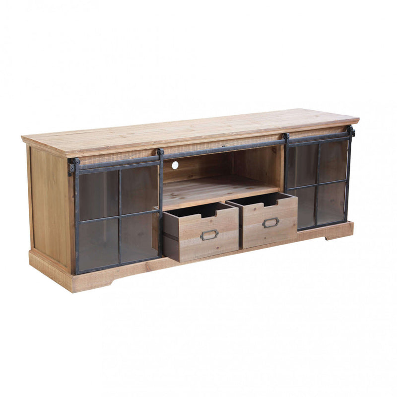 Mobile Dorian 160x45,5x60 h cm in Legno Marrone-2