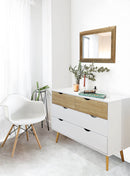 Mobile Terence 99x39x82 h cm in Legno Bianco-7