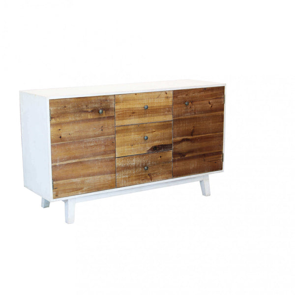 Mobile Austen 142x45x83 h cm in Legno Bianco sconto