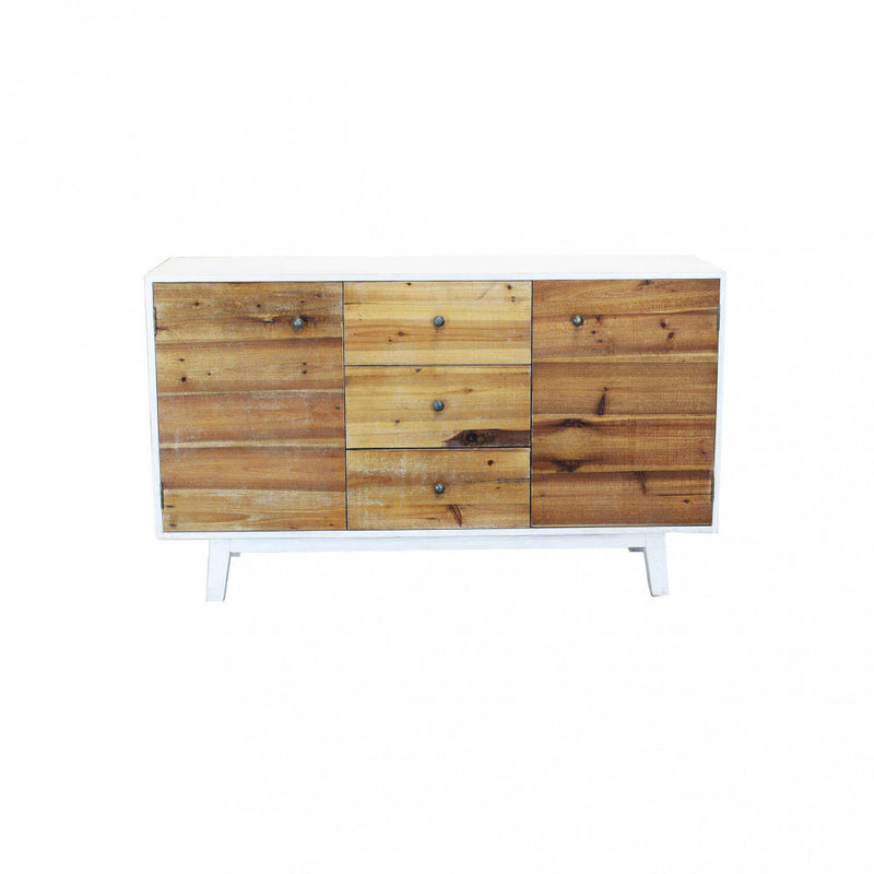 Mobile Austen 142x45x83 h cm in Legno Bianco-3