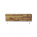 Mobile TV Barclay 178x45x66 h cm in Legno Bianco-4