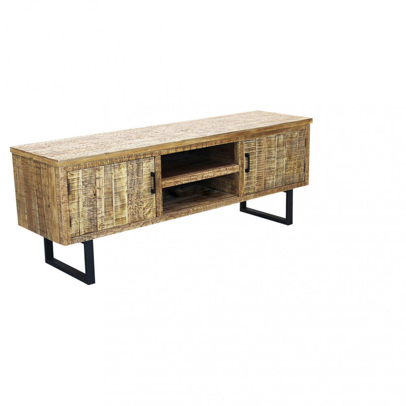 Mobile TV Bevis 160x45x60 h cm in Legno Marrone-1