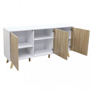 Mobile Elton 150x39,5x75 h cm in Truciolare bilaminato Bianco-2