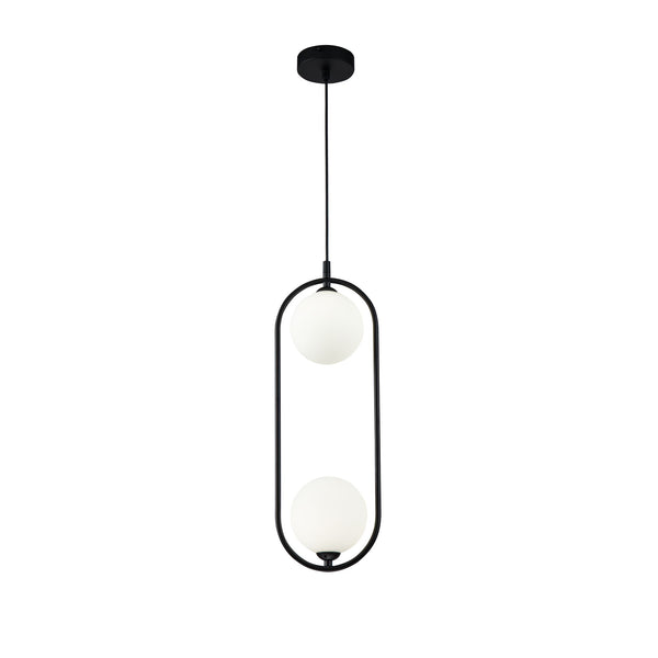 sconto Lampada pendente Modern in Metallo Ring Nero