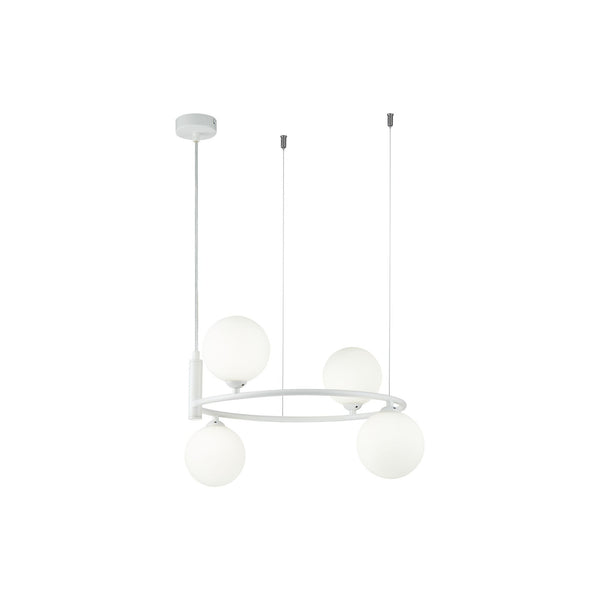 prezzo Lampada pendente Modern in Metallo Ring Bianco