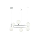 Lampada pendente Modern in Metallo Ring Bianco-1