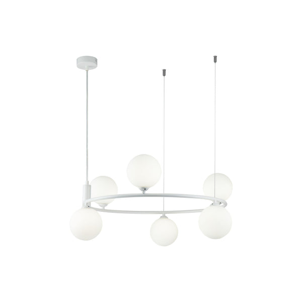 Lampada pendente Modern in Metallo Ring Bianco online