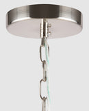 Lampadario Neoclassic in Metallo e Vetro Alicante Nickel