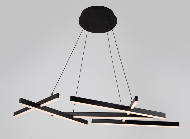 Lampada pendente Modern in Alluminio Line Nero