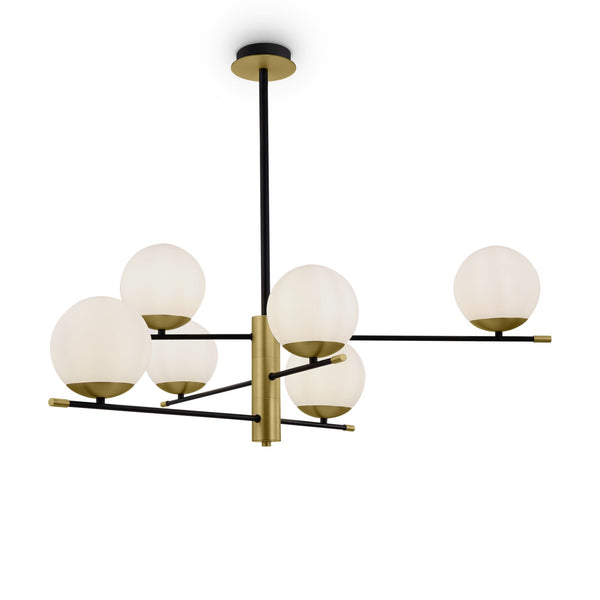 Lampada pendente Modern in Metallo e Vetro Nostalgia Opaco Oro sconto