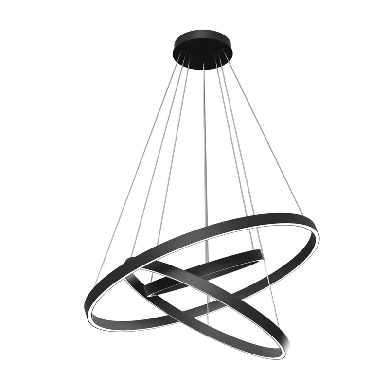 Lampada pendente Modern in Alluminio Rim Nero-1