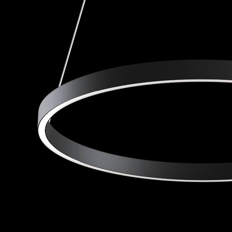 Lampada pendente Modern in Alluminio Rim Nero-4
