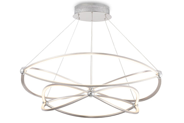 online Lampada pendente Modern in Metallo Weave Nickel