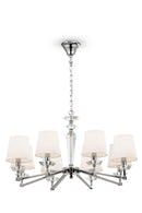 Lampadario Neoclassic in Metallo Beira Nickel-1