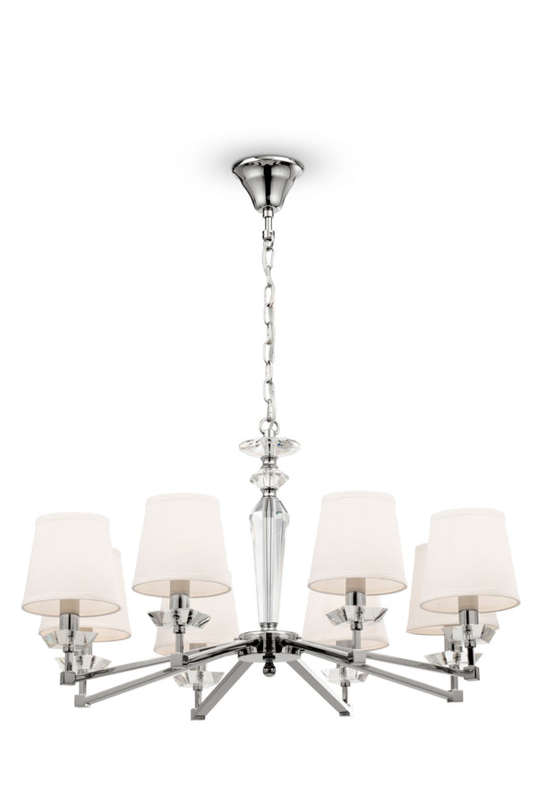 acquista Lampadario Neoclassic in Metallo Beira Nickel