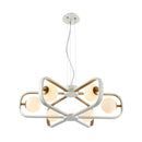 Lampada pendente Modern in Metallo Avola Bianco con Oro-1