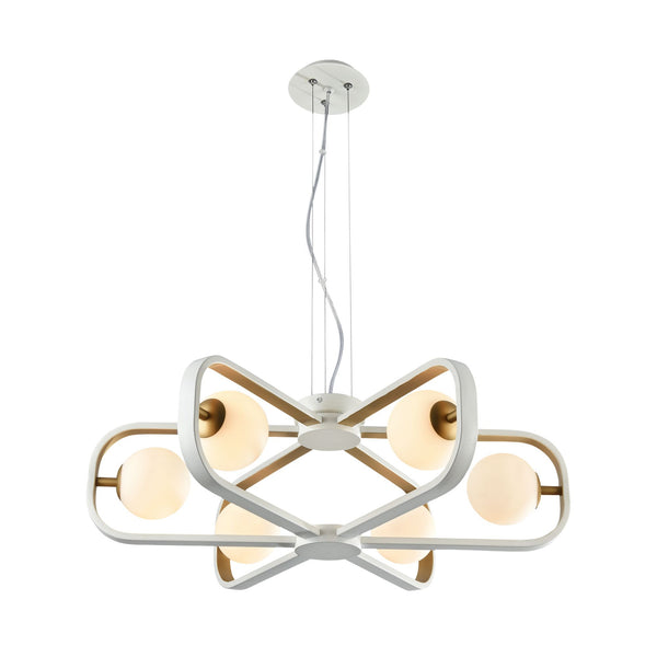 acquista Lampada pendente Modern in Metallo Avola Bianco con Oro