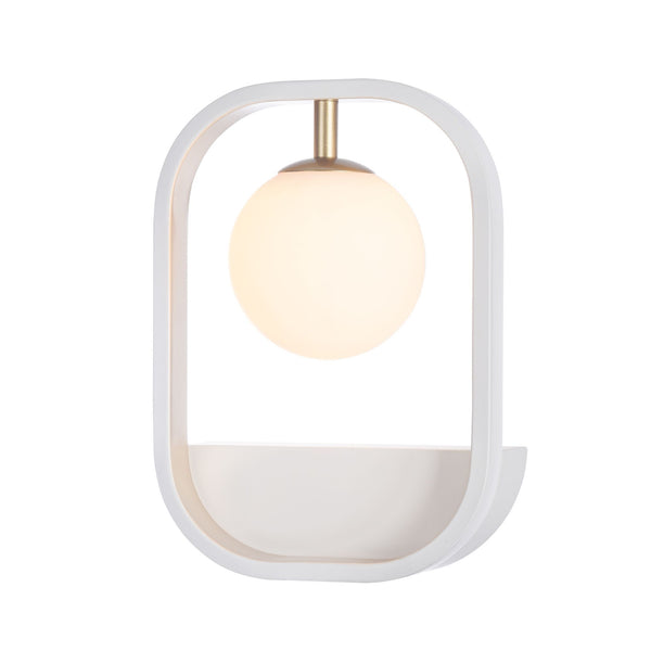 Lampada da parete Modern in Metallo Avola Bianco con Oro online