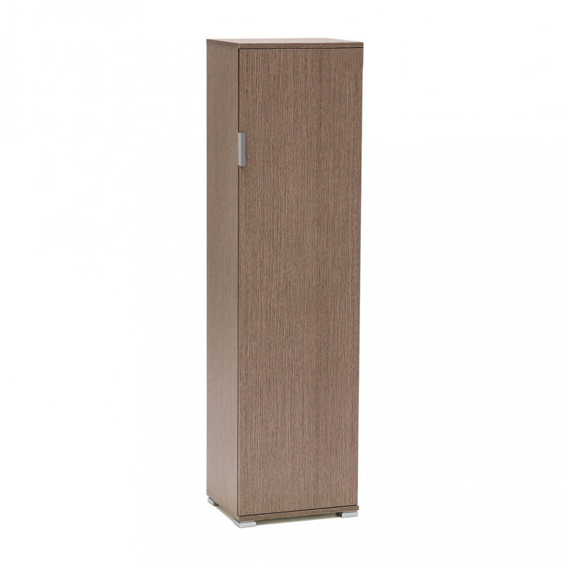 Portascope 40x33x151 h cm in Truciolare bilaminato Rovere grigio-1