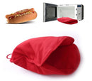 Sacco Cuoci Hot Dog per microonde 28x19 cm in Materiale Atossico Rosso-1