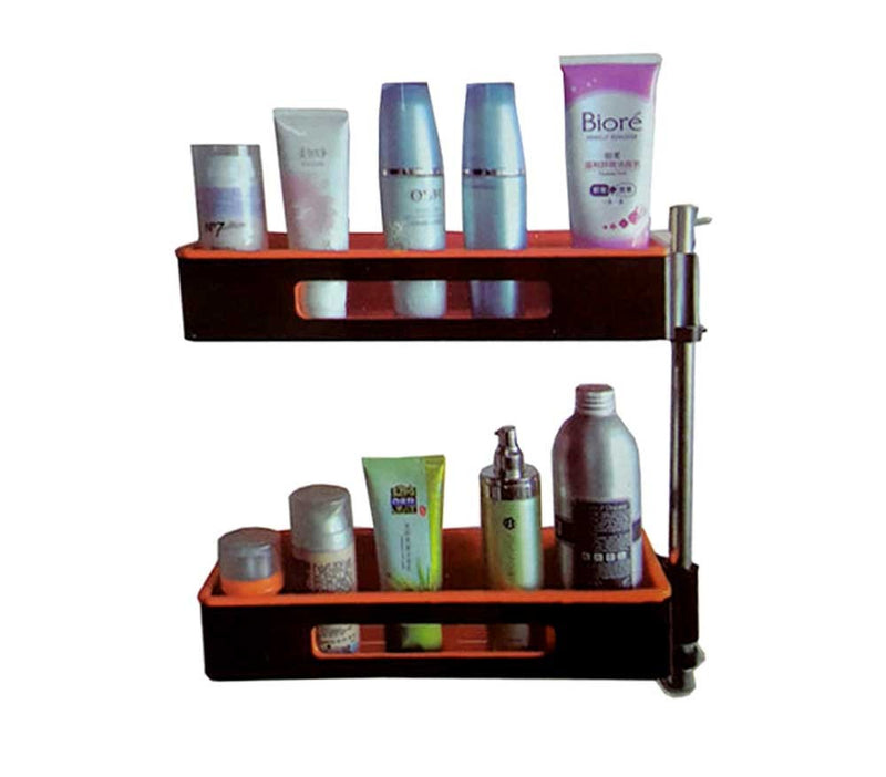 Organizer a due mensole rotanti 180° da cucina e bagno-5